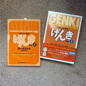 Genki Japanese Textbook and Workbook Set